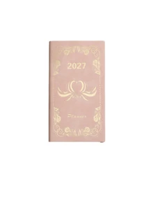 2027 Annual English Planner 365 Days Time Management A6 Daily Planner Portable Notebook - Multicolor - View 7