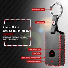 Leather For Car Key Shell Zinc Alloy Keychain For Volv Key Case Car Key Cover For S60 S90 XC40 XC60 XC90 V90 - one-size - View 5
