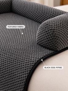 Large Dog Bed For Couch, Dog&Cat Bed, Removable Washable Cover, Waterproof Lining, Non-Slip Bottom, Dog Sofa Bed With Extended Mat ,Dog Bed,Dog Sofa - Multicolor - View 4
