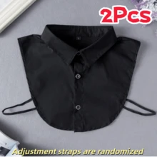4/2/1 Pc Detachable Fake Collar, Unisex, Business Casual Versatile Sleeveless Dickey - Multicolor - View 20