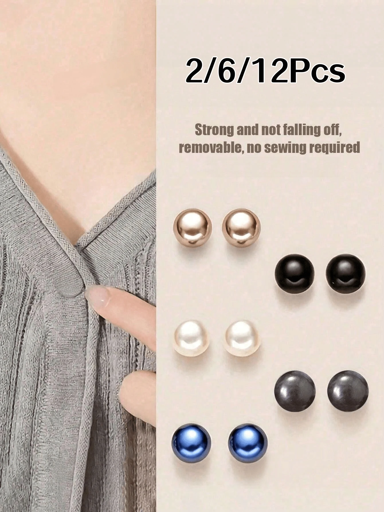 2/6/12Pcs Patterned Plastic Buttons - Seamless Adjustable Buttons, Suitable For Shirts, Dresses, Coats And Tops - Easy To Use, Decorative Buttons Designed For Women's Cardigans And Coats