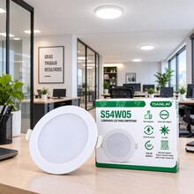 5W Recessed LED Light White 6500K – High Brightness Round LED Panel - White Red Light - View 4