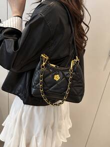 XD Fashionable Mini Vintage Small Bag, Lightweight Shell Small Bag, Chain Handbag Crossbody Bag, Suitable For Valentine's Day/Halloween Gift - Multicolor - View 2