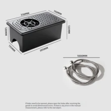 Star Map 免鑽孔玻璃杯清洗器 5孔高壓杯刷洗器 可檯面放置與嵌入式酒吧杯清洗器 適用咖啡店與奶茶店 - A - 查看 8