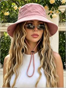 1pc Unisex Quick-Dry Bucket Hat, Sun Protection & Breathable, Outdoor Hiking Fishing Hat, Western Cowboy Sun Hat, Halloween Hair Accessory - Denim - View 3