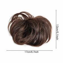 1pc Fashion Men's Dark Brown Fluffy Wig With Bangs, Increased Hair Volume - Heat Resistant, Breathable, Natural Looking Synthetic Hair, Suitable For Casual Wear And Daily Use - Easy To Style - Brown - View 8