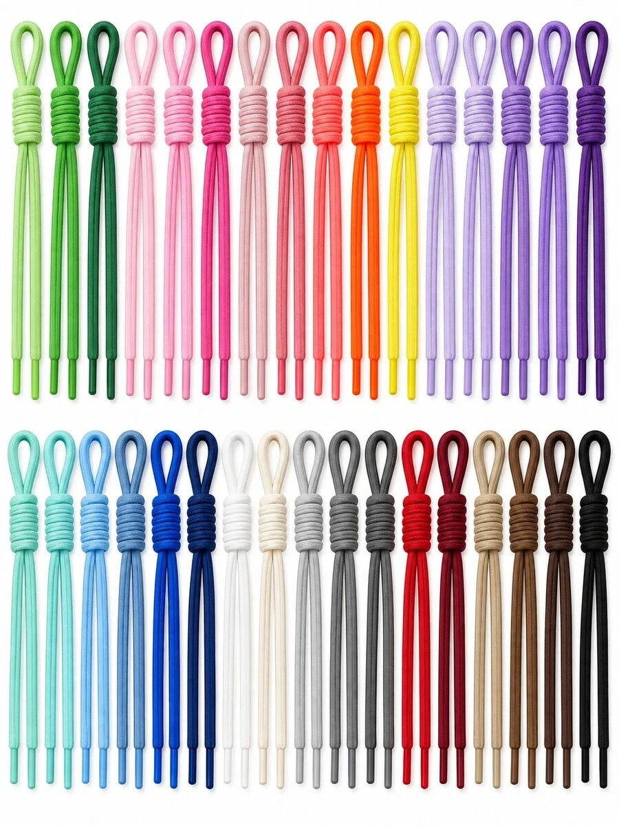 10/20pcs Random Mixed Color Braided Nylon Rope, For Jewelry Making, DIY Handmade Knotting, Keychain Bag, DIY Hanging Decoration Accessories, Christmas Gift - DIY Rope - View 1