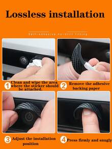 2/4pcs Car Camera Protective Cover, Rainproof, Fogproof, Anti-Glare, Highly Durable, 360° Panoramic Waterproof Sunshade, Car Camera Rain Protection Accessory, Enhances Visibility In Rainy Weather, Suitable For Most Sedans, Trucks And SUVs - Multicolor - View 10