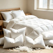CLSUPER 18x18" 20x20" 21x21" 14x21" White Down Goose Down Pillow Insert, 100% Pure Cotton Fabric, Fluffy And Full Cushion Core, Washable, Quick Rebound, Breathable, Good Support, Suitable For Bed, Sofa, Armchair Home Decor Throw Pillow - White - View 7
