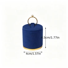 Multi-Size Cylindrical Velvet Ring Display Stand, Layered Display Prop For Live Streaming And Photography, Non-Slip Ring Storage Rack, Home Storage Decor - Same Style In Multiple Colors and Sizes - View 12