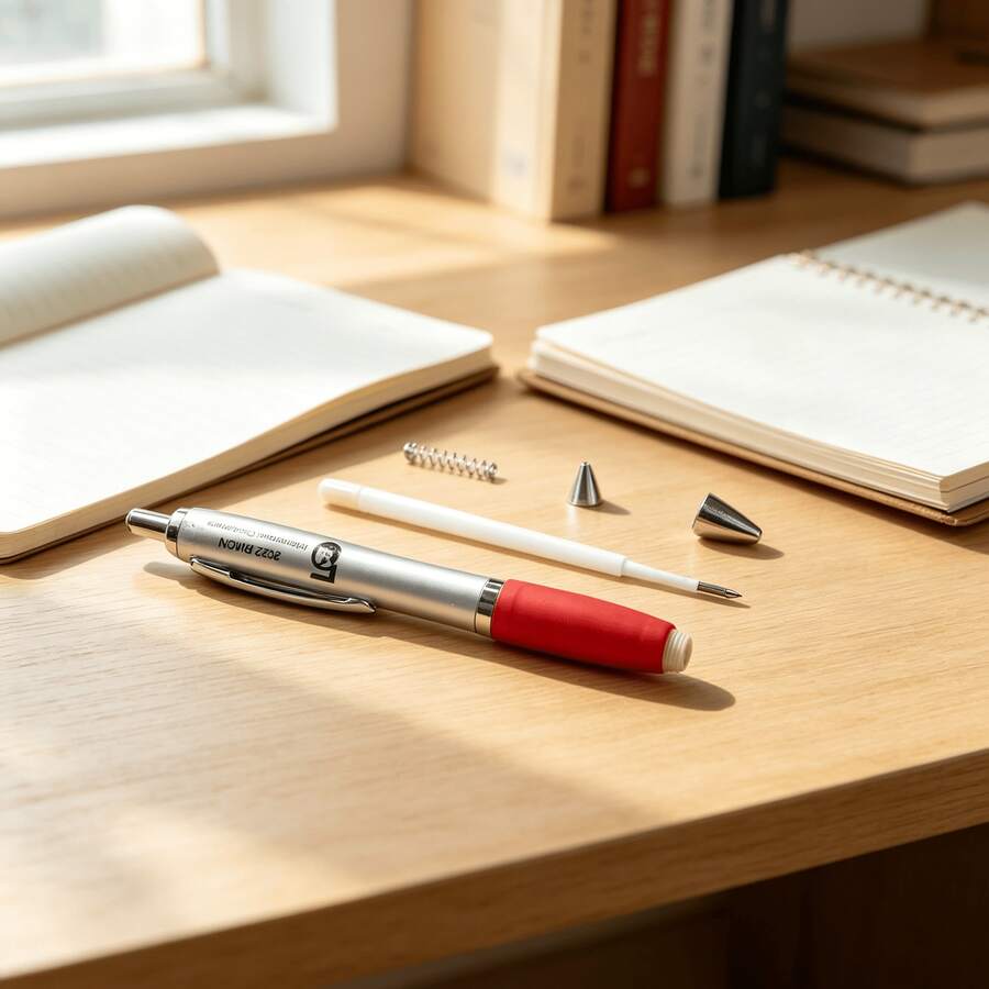 32/50pcs Multi-Color Minimalist Retractable Ballpoint Pens (32pcs/50pcs, Random Colors). Metal Clip With Colorful Non-Slip Grip, Smooth Writing. Suitable For Office, School And Daily Note-Taking, Bulk Set For Multiple Users, Practical Stationery To Improve Efficiency. - Multi-color - View 1