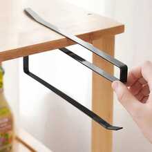 Metal Wall-Mounted Paper Towel Holder, Drill-Free Multi-Function Kitchen Storage Rack, Space-Saving Kitchen Organizer, Can Store Paper Towels, Plastic Wrap, Aluminum Foil And Tea Towels, Easy To Install, Practical Kitchen Home Gift - A - View 15