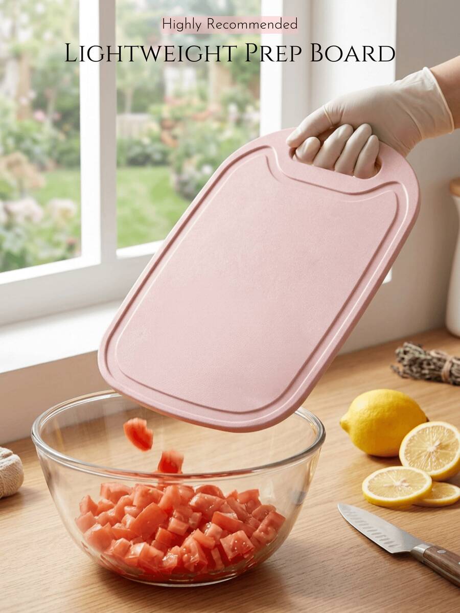 1 buah/2 buah Talenan Plastik, Tersedia 2 Warna, Dapat Digunakan Dua Sisi, Memisahkan Makanan Mentah dan Matang untuk Menghindari Kontaminasi Silang, Desain Anti Selip, Tidak Tergelincir Saat Memotong, Desain Lubang Gantung, Ringan dan Hemat Ruang, Cocok untuk Persiapan Dapur dan Berkemah di Luar Ruangan, Aksesori Dapur Penting.