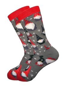 Men's Mid-Calf Socks, Warm Autumn/Winter Style; Cute Christmas Elf And Snowflake Holiday Pattern, Couple Exclusive Christmas Theme Mid-Calf Socks, Suitable For Holiday Outfits (1/3/5 Pairs) - Multicolor - View 7