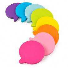 Colorful Speech Bubble Sticky Notes 3 Inch Creative Bubble Memo Pads, Writable Self-Adhesive Note Pads For Students Study Notes, Office Reminders And Labeling - one-size - View 1