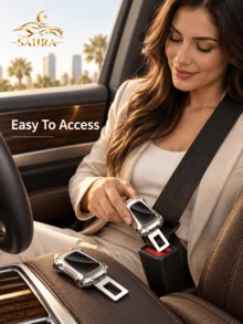 SAHRA 1pc Universal Car Seat Belt Extender, Seat Belt Buckle Compatible With Most Car Models Including H6, H2, H3, H9, M6 And F7. Practical Car Interior Accessory, Convenient For Daily Driving Seat Belt Connection. - A - View 9