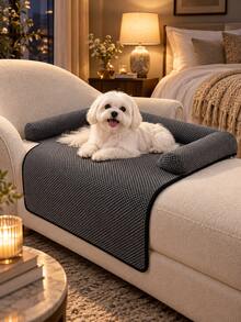 Large Dog Bed For Couch, Dog&Cat Bed, Removable Washable Cover, Waterproof Lining, Non-Slip Bottom, Dog Sofa Bed With Extended Mat ,Dog Bed,Dog Sofa - Multicolor - View 6