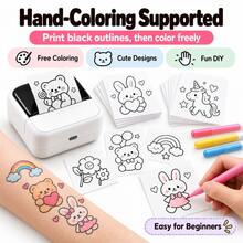 Mini Color DIY Tattoo Transfer Paper 50x70mm Precise Transfer Thermal Water Film Transfer Paper With Color Pen For Mini Thermal Printer - View 9