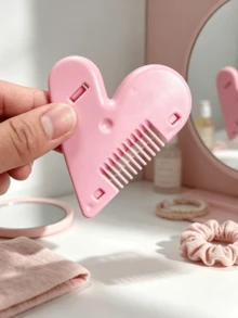 1 buah Sisir Pemangkas Rambut Kemaluan/Poni Portabel, Cocok untuk Alat Penata Rambut Kemaluan Berbentuk Hati Wanita, Alat Cukur Ringkas untuk Sisir Kemaluan - Beraneka warna - View 5