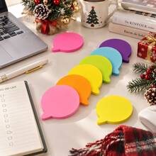 Colorful Speech Bubble Sticky Notes 3 Inch Creative Bubble Memo Pads, Writable Self-Adhesive Note Pads For Students Study Notes, Office Reminders And Labeling - one-size - View 4