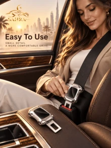SAHRA 1pc Universal Car Seat Belt Extender, Seat Belt Buckle Compatible With Most Car Models Including H6, H2, H3, H9, M6 And F7. Practical Car Interior Accessory, Convenient For Daily Driving Seat Belt Connection. - A - View 2