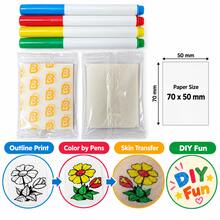Mini Color DIY Tattoo Transfer Paper 50x70mm Precise Transfer Thermal Water Film Transfer Paper With Color Pen For Mini Thermal Printer - View 6