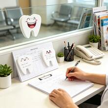 1 Set 6pcs/12pcs Cute Cartoon Dental Sticky Notes, 30 Sheets Per Pad, Suitable For Dental Patient Records, Meeting Notes, Office Memo, Colleague Gifts - one-size - View 3