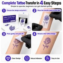 Kertas Transfer Tato 2 inci 50*130mm Kertas Transfer Termal Senticl untuk Printer Termal Transfer Tato Mini untuk Seniman Tato - View 8
