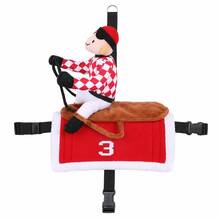 1pc Funny Pet Horse Rider Costume, Dog Cat Funny Transformation Outfit, Adjustable Strap Role Play Pet Clothing, Suitable For Halloween, Birthday Party, Cosplay And Photo Shoot - Multicolor - View 4