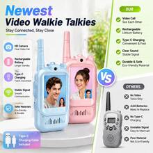 YAIUZGOO Video Intercom (2pcs) With 600mAh Rechargeable Battery, HD Camera And Voice Changer Function, Perfect Gift For Outdoor Games, Camping, Travel And Hiking - Multicolor - View 7