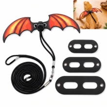 Adjustable Bat Wing Harness Leash For Reptiles, Includes 3 Sizes Base Plates, Bearded Dragon Harness And Leash Set, Suitable For Bearded Dragon, Lizard Reptile Clothing, Reptile Harness, Outdoor Walking And Training Gear, Halloween Reptile And Small Animal Gift - View 9