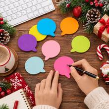 Colorful Speech Bubble Sticky Notes 3 Inch Creative Bubble Memo Pads, Writable Self-Adhesive Note Pads For Students Study Notes, Office Reminders And Labeling - one-size - View 5