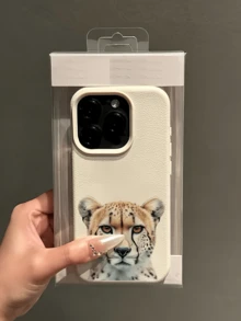 1件 白色豹仔個性化 TPU 防震全包覆手機殼，適用於 Apple 18 17 16 15 14 13 12 11 Pro Max Air 及系列 - 彩色 - 查看 3