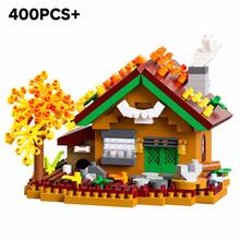 400+PCS Forest Cabin Building Block Set, 6 Styles Available, Mini Woodland House Model, Adult Collectible Desktop Display Decor, Each Style Sold Separately - Forest Cabin - View 12