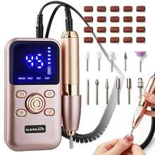 USB Rechargeable Electric Nail File Set - Multi-Speed Adjustable, Portable Nail Polisher And Foot Care Tool, Includes Nail File And Dead Skin Remover, Suitable For Home Manicure Salon, Professional Nail And Foot Shaping Tool, Professional Nail Drill, Battery Capacity: 1800mAh - A - View 6