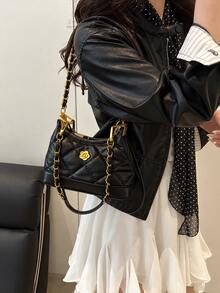 XD Fashionable Mini Vintage Small Bag, Lightweight Shell Small Bag, Chain Handbag Crossbody Bag, Suitable For Valentine's Day/Halloween Gift - Multicolor - View 3