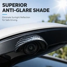 2/4pcs Car Camera Protective Cover, Rainproof, Fogproof, Anti-Glare, Highly Durable, 360° Panoramic Waterproof Sunshade, Car Camera Rain Protection Accessory, Enhances Visibility In Rainy Weather, Suitable For Most Sedans, Trucks And SUVs - Multicolor - View 5