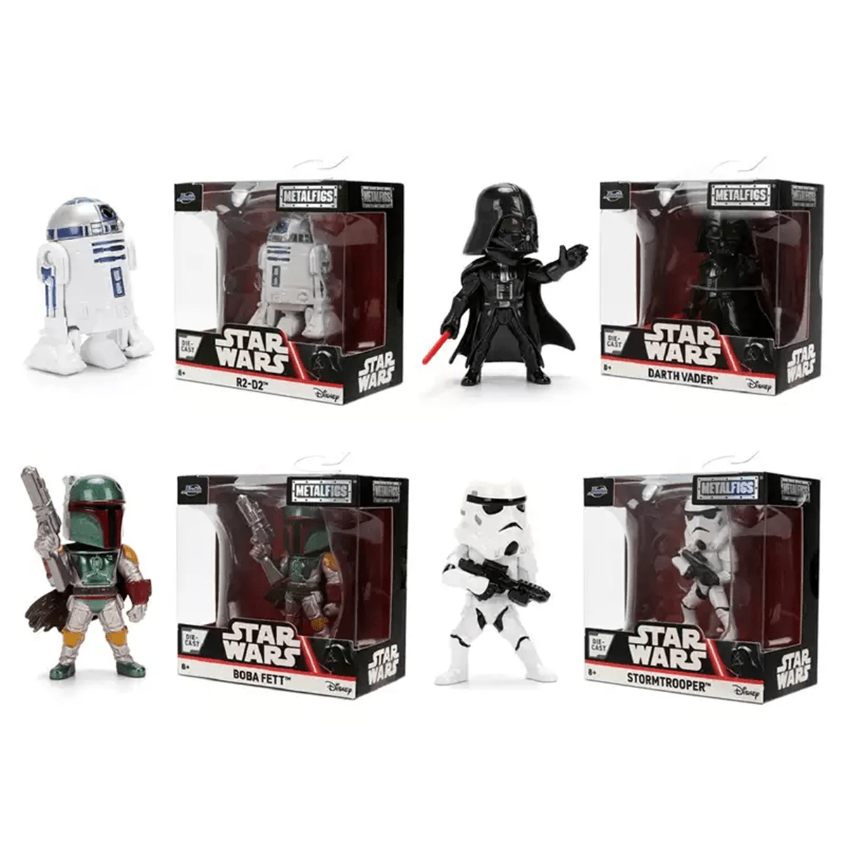 Simba JadaToys Premium Metal Figure Series - Includes Grogu And Boba Fett - Multicolor - View 1