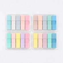 Notas adhesivas de índice translúcidas multicolor con caja de almacenamiento portátil, pestañas de etiquetas de colores escribibles, marcadores de página, marcadores de libros de estudio para estudiantes, suministros de clasificación de documentos de oficina - Unitalla - Ver 9