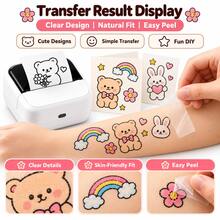 Mini Color DIY Tattoo Transfer Paper 50x70mm Precise Transfer Thermal Water Film Transfer Paper With Color Pen For Mini Thermal Printer - View 11
