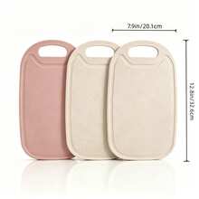 1pc/2pcs Plastic Cutting Board, 2 Colors Available, Double-Sided Use, Separate Raw And Cooked Food To Avoid Cross-Contamination, Non-Slip Design, No Slipping When Cutting, Hanging Hole Design, Lightweight And Space-Saving, Suitable For Kitchen Prep And Outdoor Camping, Essential Kitchen Accessory. - View 9