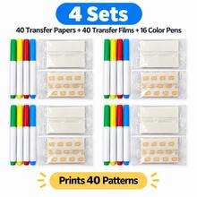 Mini Color DIY Tattoo Transfer Paper 50x70mm Precise Transfer Thermal Water Film Transfer Paper With Color Pen For Mini Thermal Printer - View 12
