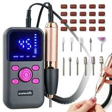 USB Rechargeable Electric Nail File Set - Multi-Speed Adjustable, Portable Nail Polisher And Foot Care Tool, Includes Nail File And Dead Skin Remover, Suitable For Home Manicure Salon, Professional Nail And Foot Shaping Tool, Professional Nail Drill, Battery Capacity: 1800mAh - A - View 7