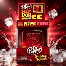 1pc Nice Cube Soda Squeeze Cube, Shiny Sequin Translucent Jelly Stress Relief Hand Toy, Window Box Packaging, Beverage Lover & Adult Stress Relief Gift Desktop Collectible Decor - Multicolor - View 6