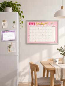 1 Set Magnetic Self-Discipline Checklist Self-Study Framework, Self-Adhesive Magnets, Suitable For Refrigerator And Wall, Ideal For Students To Plan Daily Learning Goals And Adjust Monthly Schedules - Set - View 4
