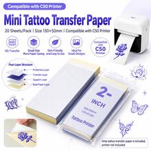Kertas Transfer Tato 2 inci 50*130mm Kertas Transfer Termal Senticl untuk Printer Termal Transfer Tato Mini untuk Seniman Tato - View 3