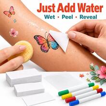 Mini Color DIY Tattoo Transfer Paper 50x70mm Precise Transfer Thermal Water Film Transfer Paper With Color Pen For Mini Thermal Printer - View 2