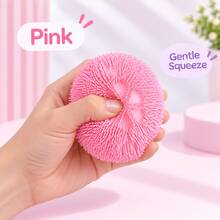 3-Color Pattern Soft Touch Ball, Soft Elastic Spiky Round Ball, Fun Sensory Educational Toy, Random Color Desktop Toy, Party Gift - Multicolor - View 6