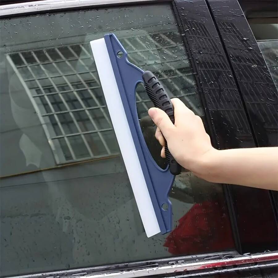1pc Car Glass Squeegee Straight Blade Car Wash Squeegee Car Scraper Non-Scratch Paint Cleaning - A - View 1