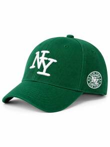 1pc Women's New York Letter Embroidered Baseball Cap, Fashion Casual Hat For Spring/Autumn Travel, Beach, Vacation - Multicolor - View 2